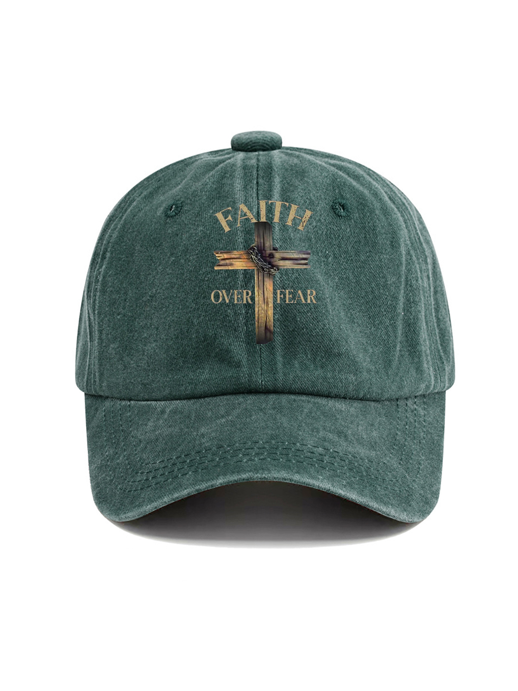 Faith Over Fear Washed Hat