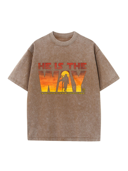 He Is The Way Washed T-shirt