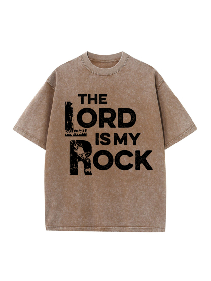 The Lord Is My Rock Washed Tee