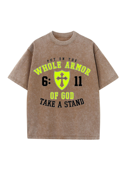 Put On The Whole Armor Of God Washed Tee