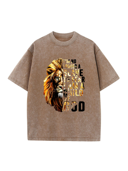 I Am a Child of God Washed T-shirt