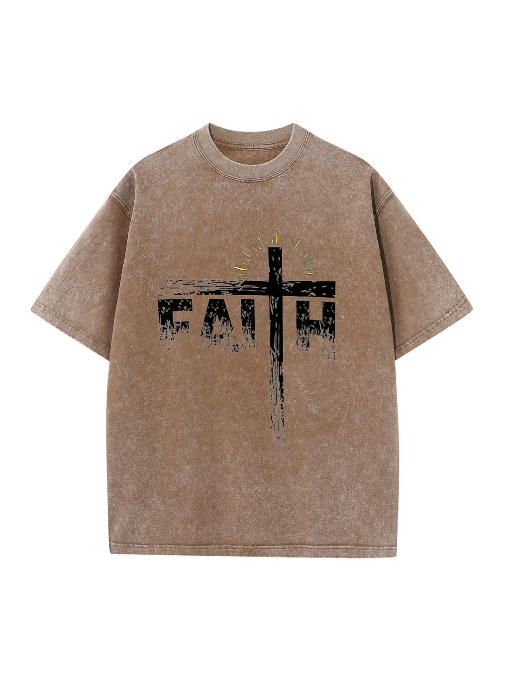 Faith Trendy Christian Washed T-shirt