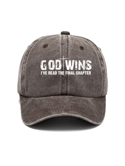 God Wins Washed Hat