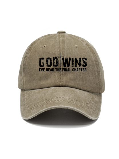 God Wins Washed Hat