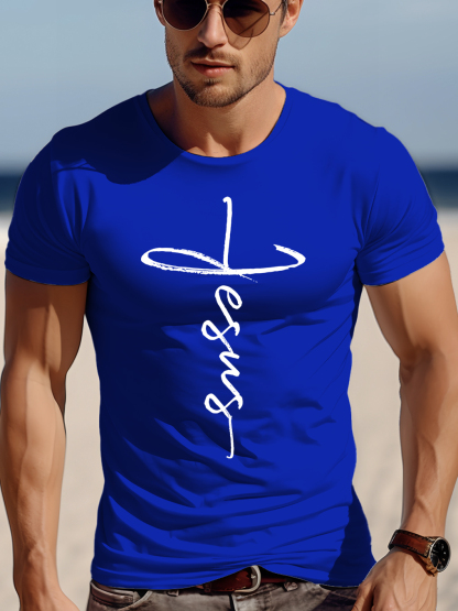 Cross Showing Jesus Design Tee