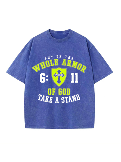 Put On The Whole Armor Of God Washed Tee