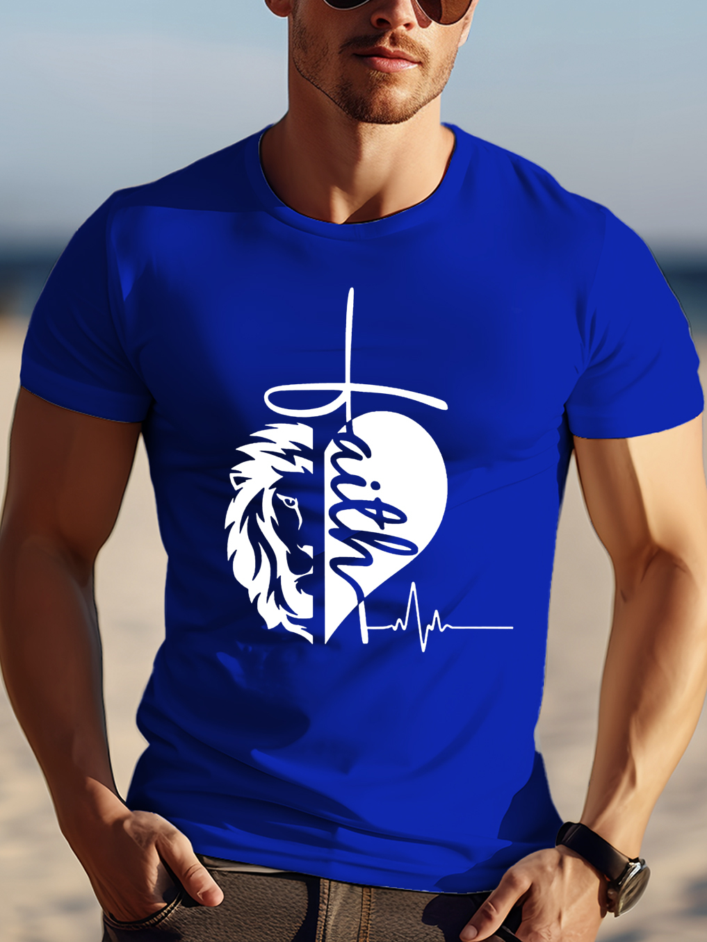 Faith Lion Design Tee
