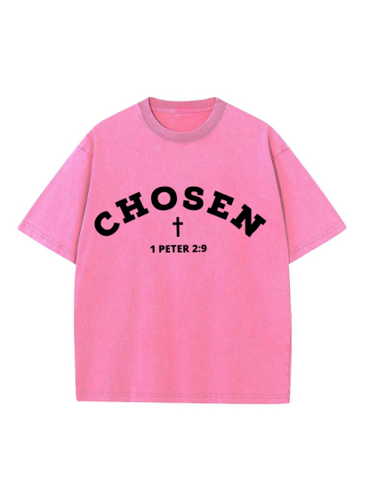 Chosen 1 PETER 2:9 Washed T-shirt
