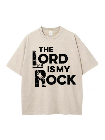 The Lord Is My Rock Washed Tee