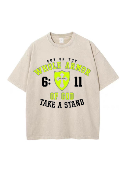 Put On The Whole Armor Of God Washed Tee