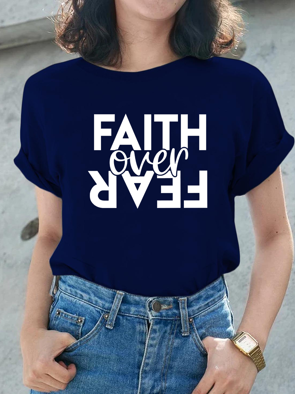 Faith Over Fear Women Tee