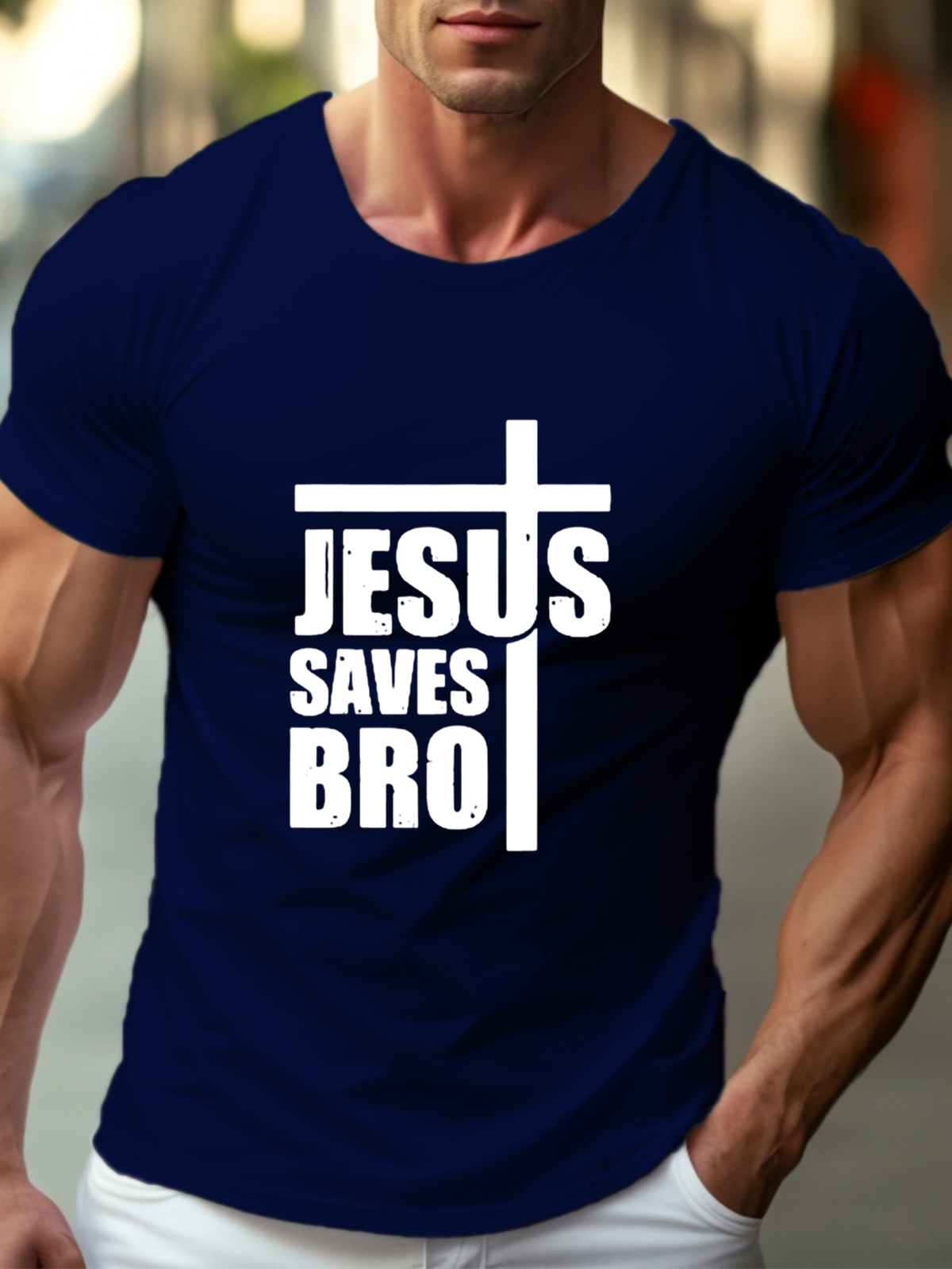 Jesus Saves Bro Tee