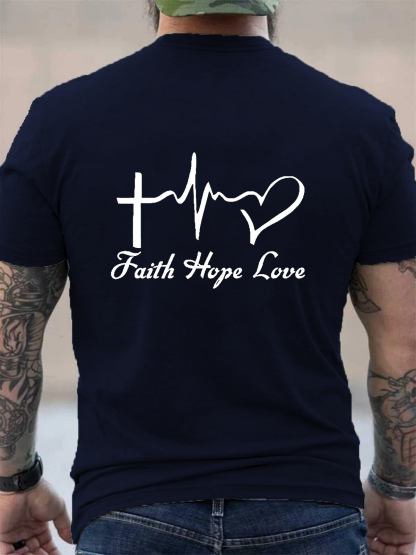 Faith Hope Love Christian Tee