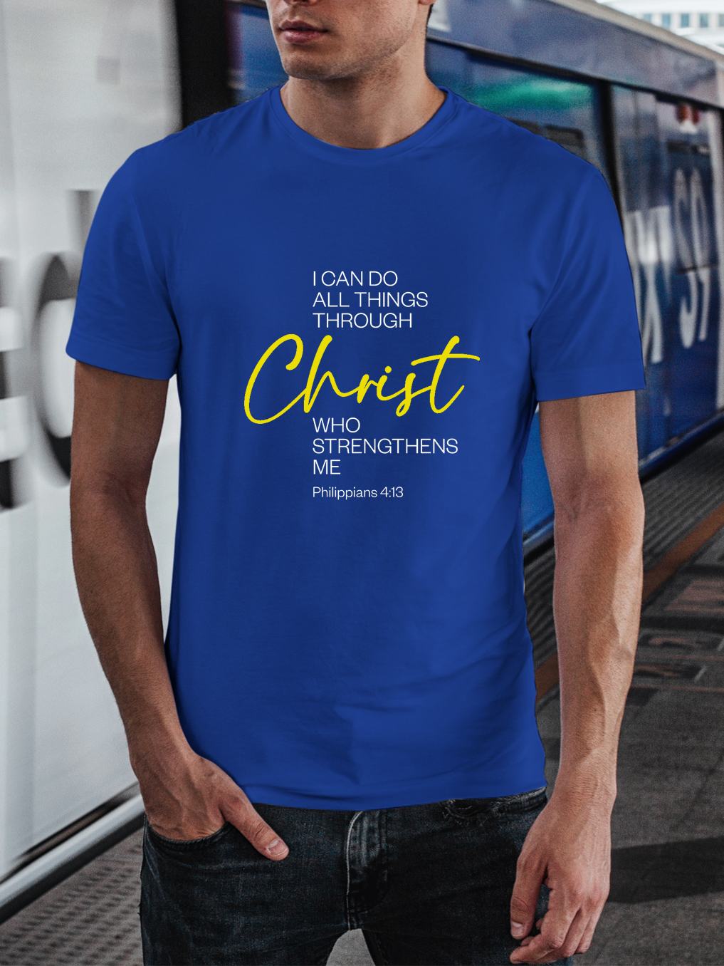 [Copy][Copy]Jesus Never Tapped Out Christian Tee