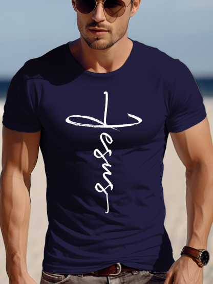 Cross Showing Jesus Design Tee