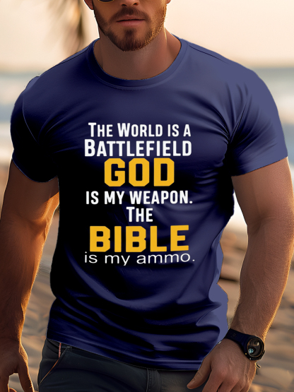 The World Is a Battlefield God Is My Weapon Tee