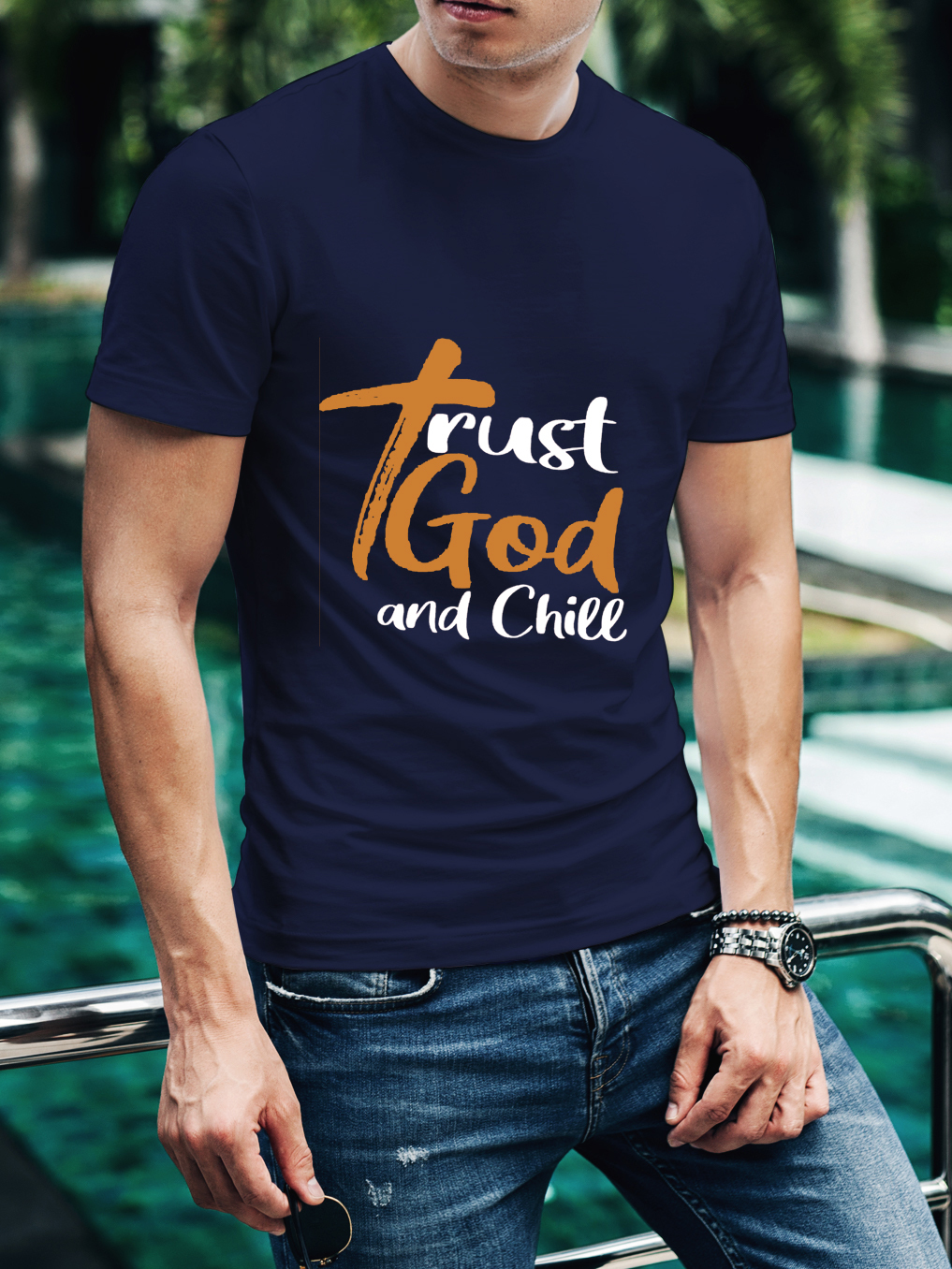 Trust God And Chill Tee