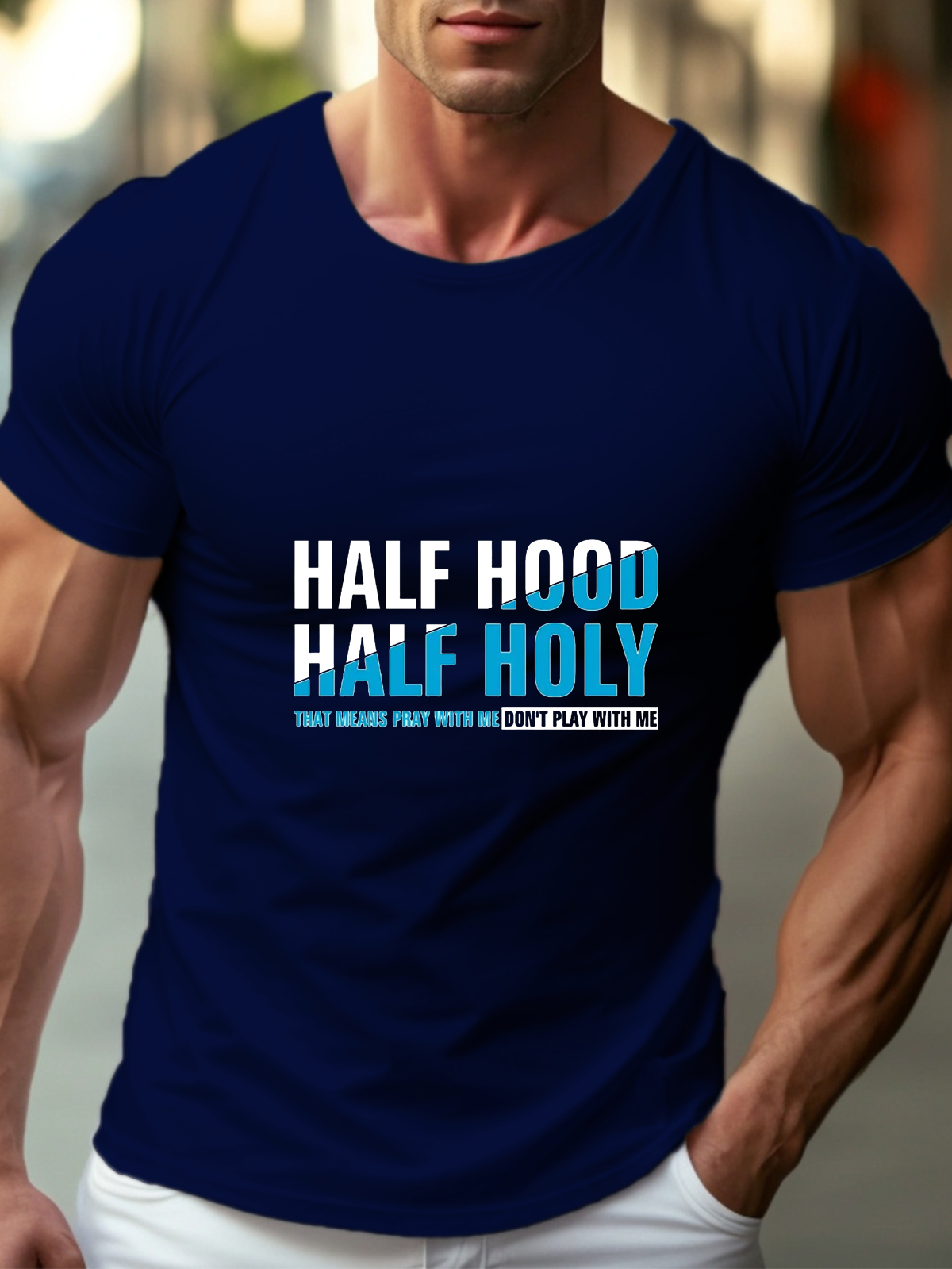Half Hood Half Holy Tee