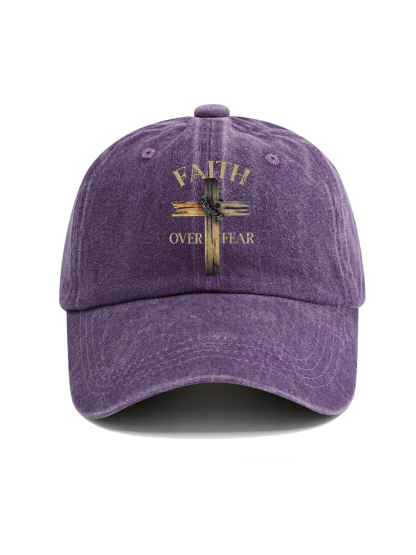 Faith Over Fear Washed Hat