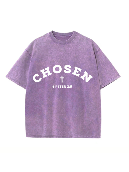 Chosen 1 PETER 2:9 Washed T-shirt