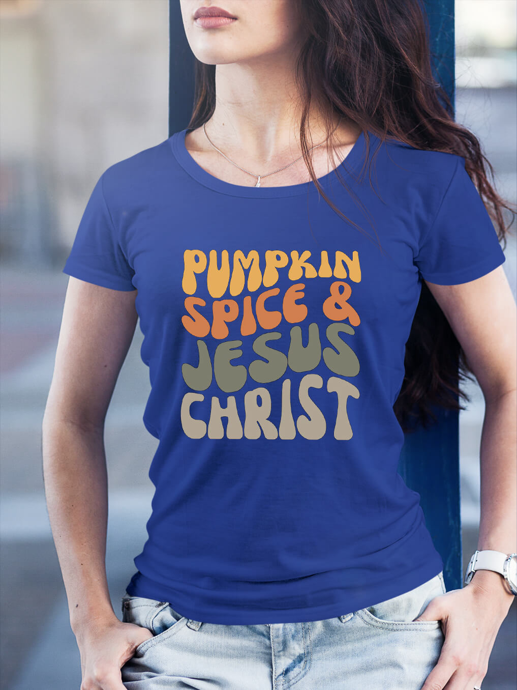 Pumpkin Spice & Jesus Christ Women Tee