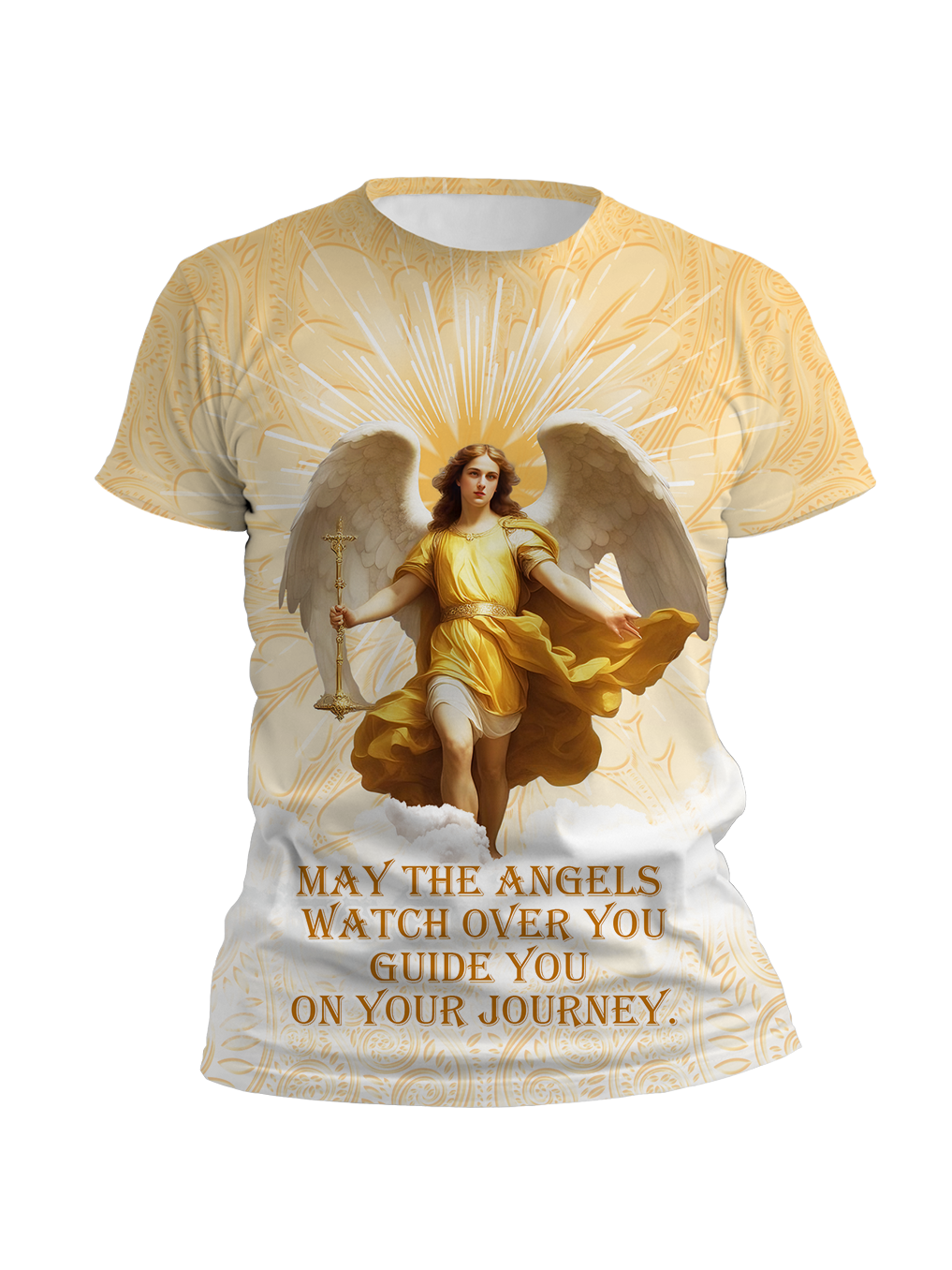 May The Angels  Watch Over You Guide You  On Your Journey Full Printing On Both Sides