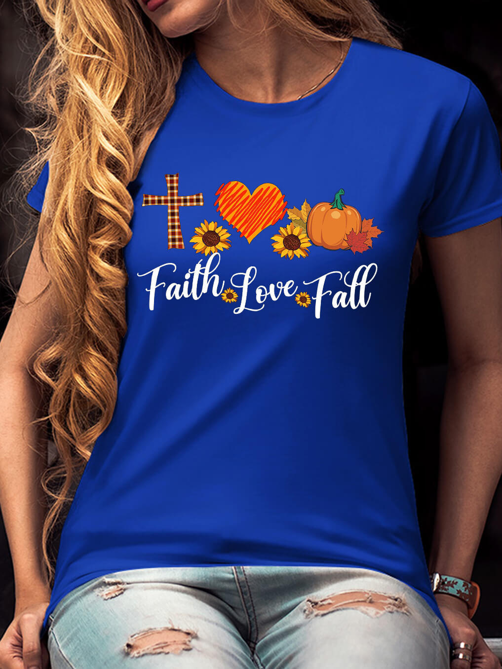 Faith Love Fall Women Tee