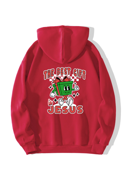 The Best Gift Is Jesus Front and back printed Hoodie