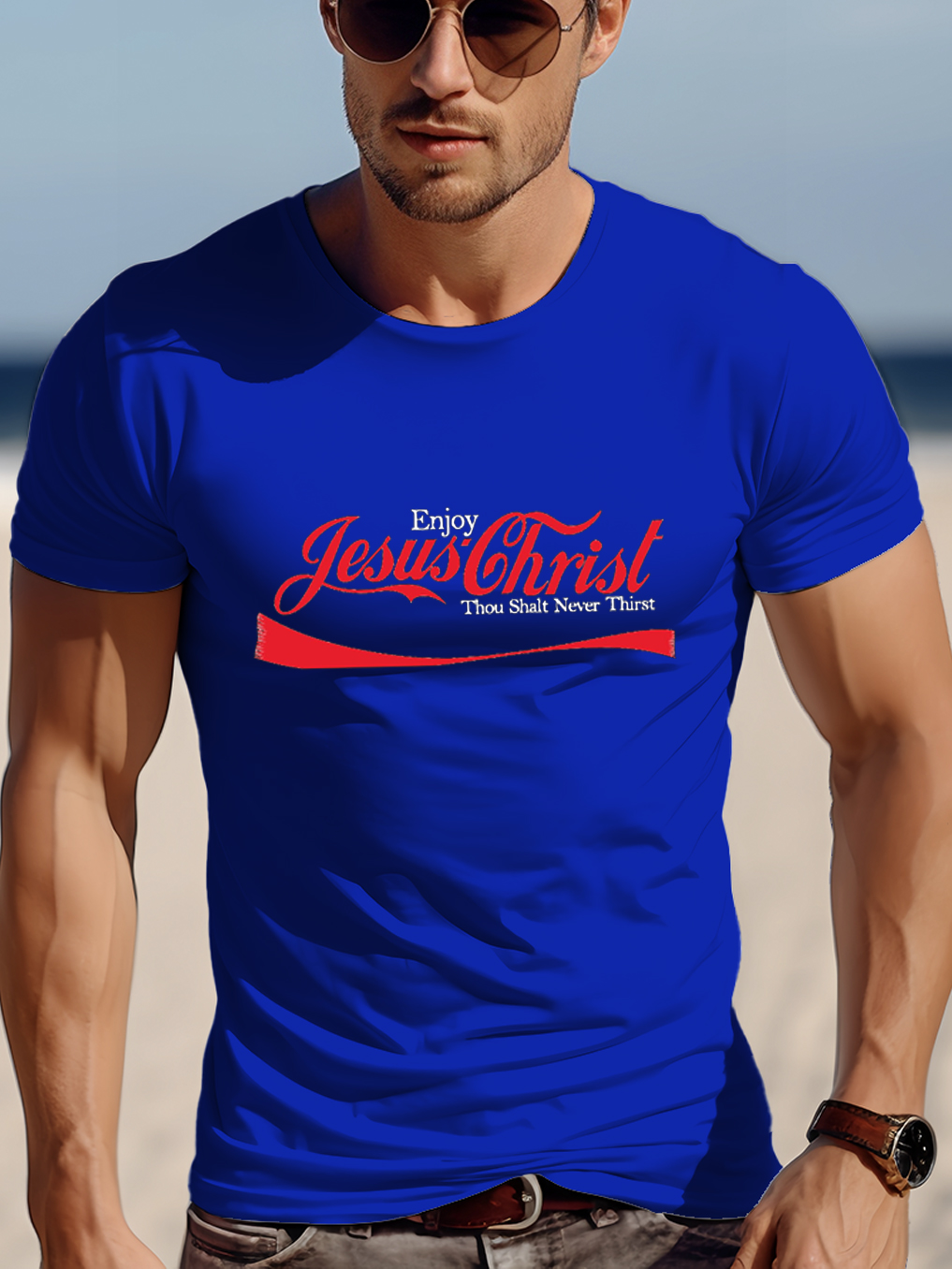 Enjoy Jesus Christ Thou Shalt Never Thirst Tee