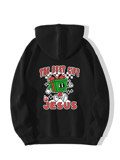 The Best Gift Is Jesus Front and back printed Hoodie