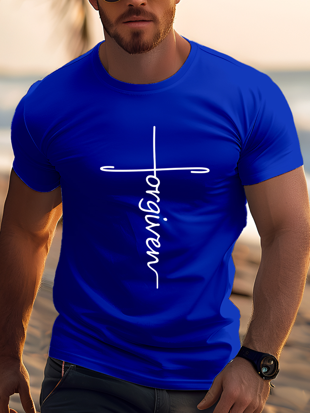 Forgiven Cross Design Tee