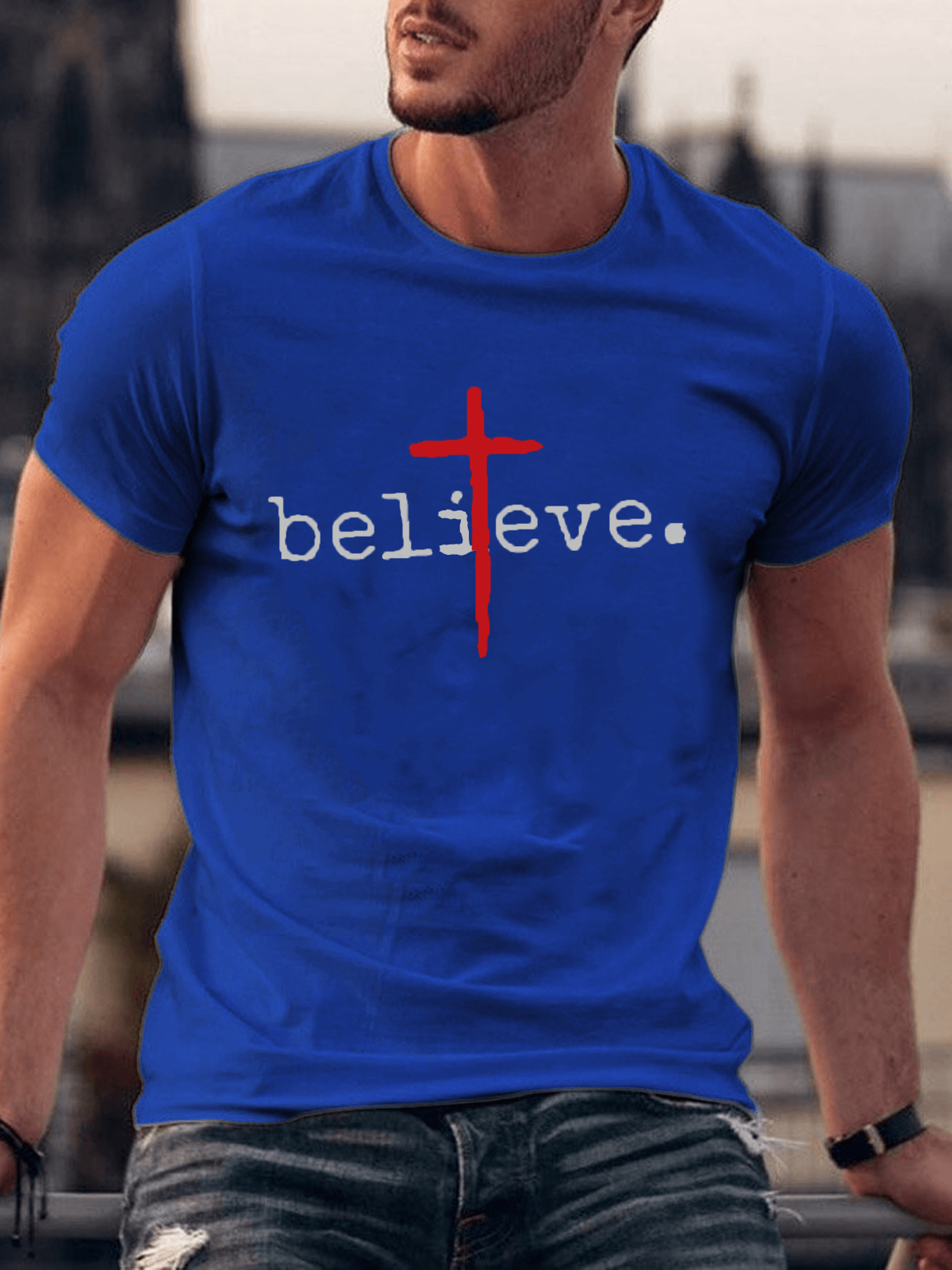 Believe. Cross Tee