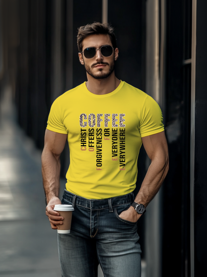 Coffee Christ Christian Tee