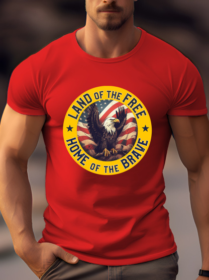 Land of The Free Home of The Brave Tee
