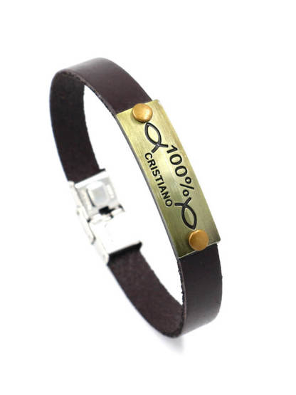 100% Christiano Leather Bracelet