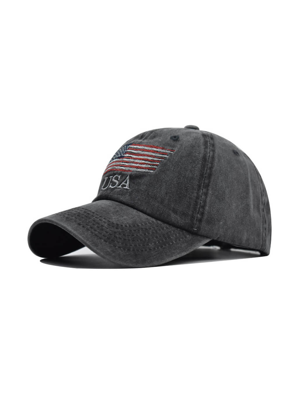 Washed USA Embroidered Baseball Cap