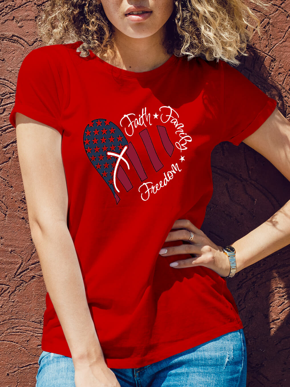 Faith And The Cross Women Tee