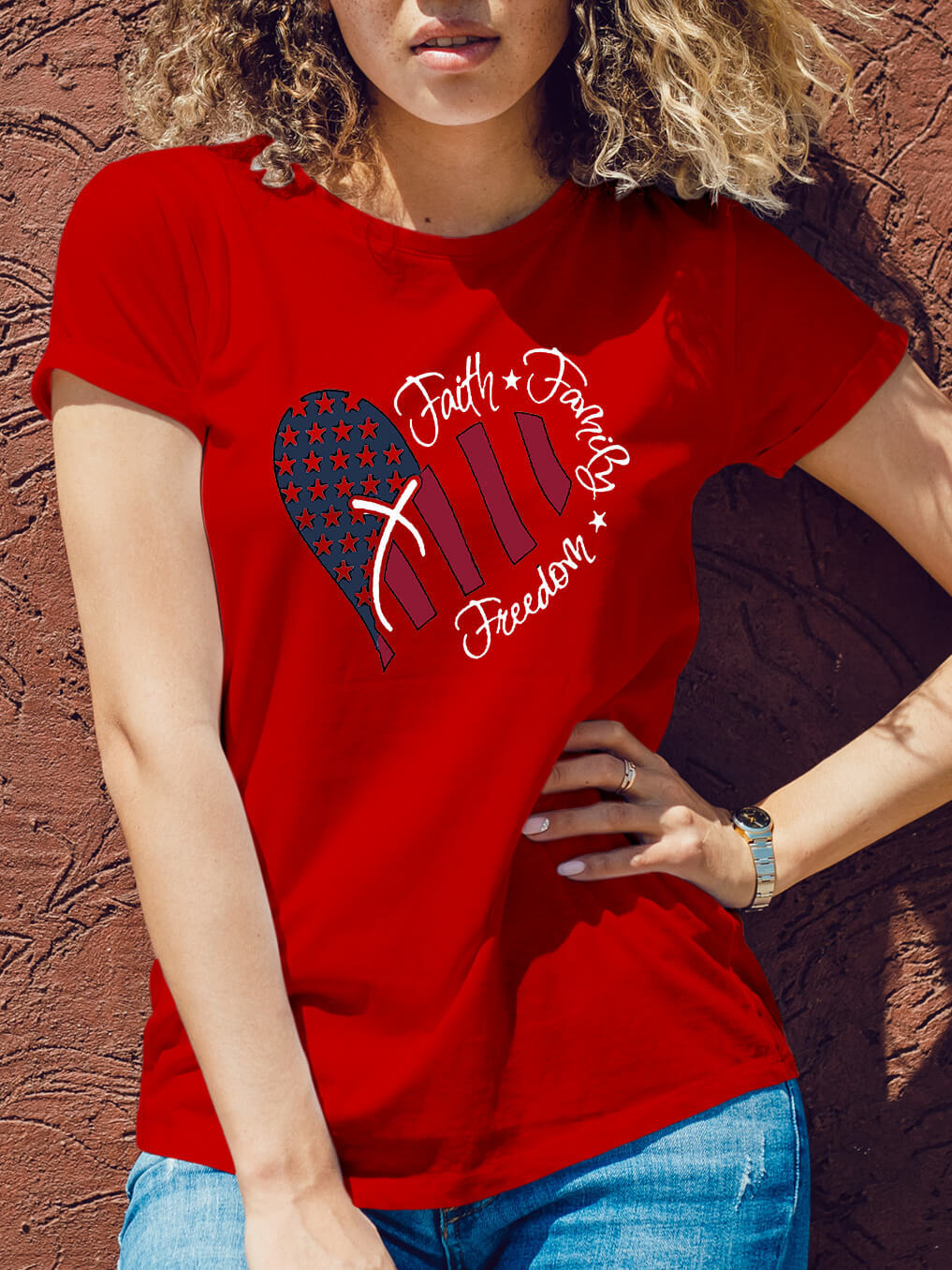 Faith And The Cross Women Tee