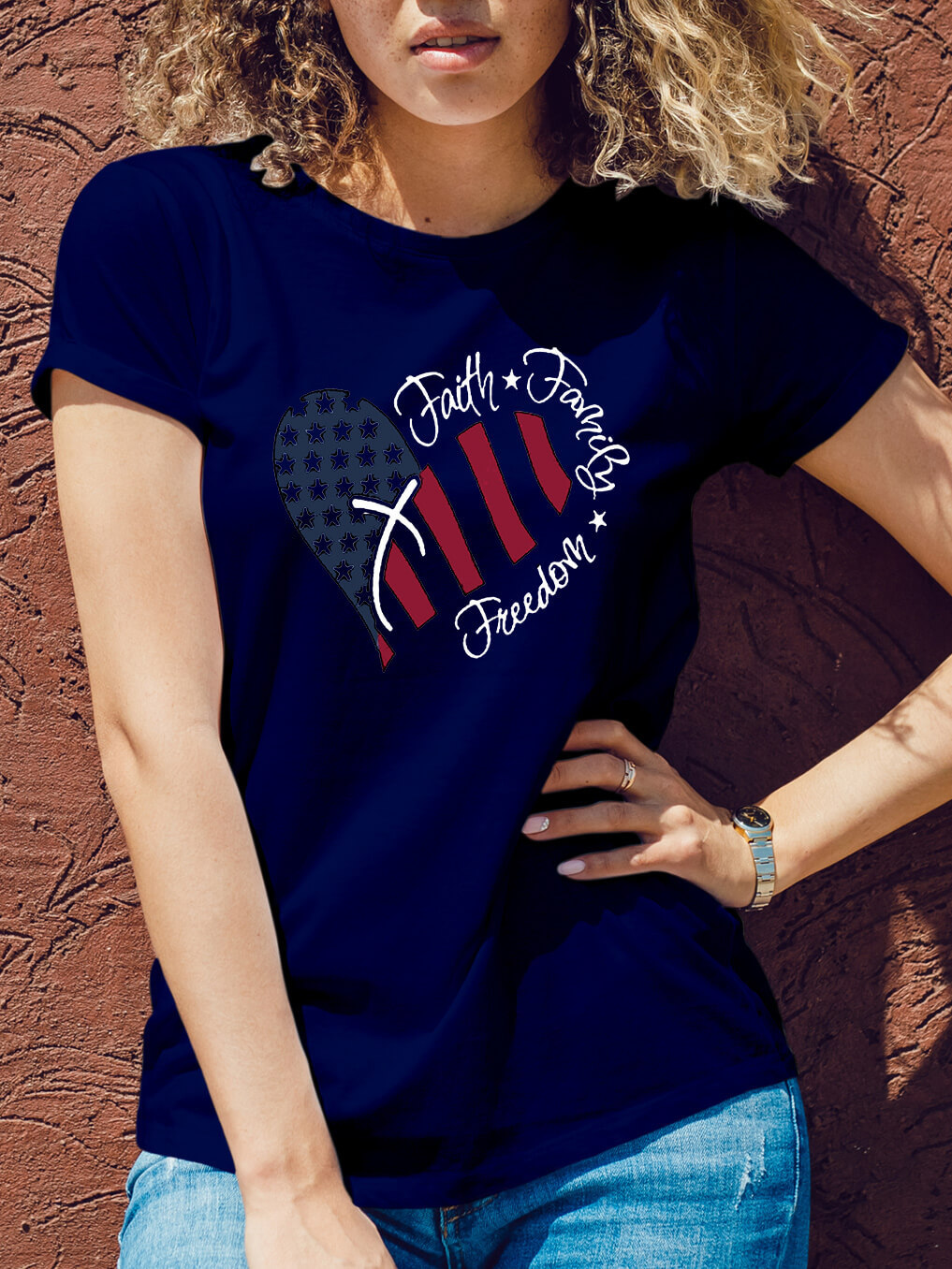 Faith And The Cross Women Tee