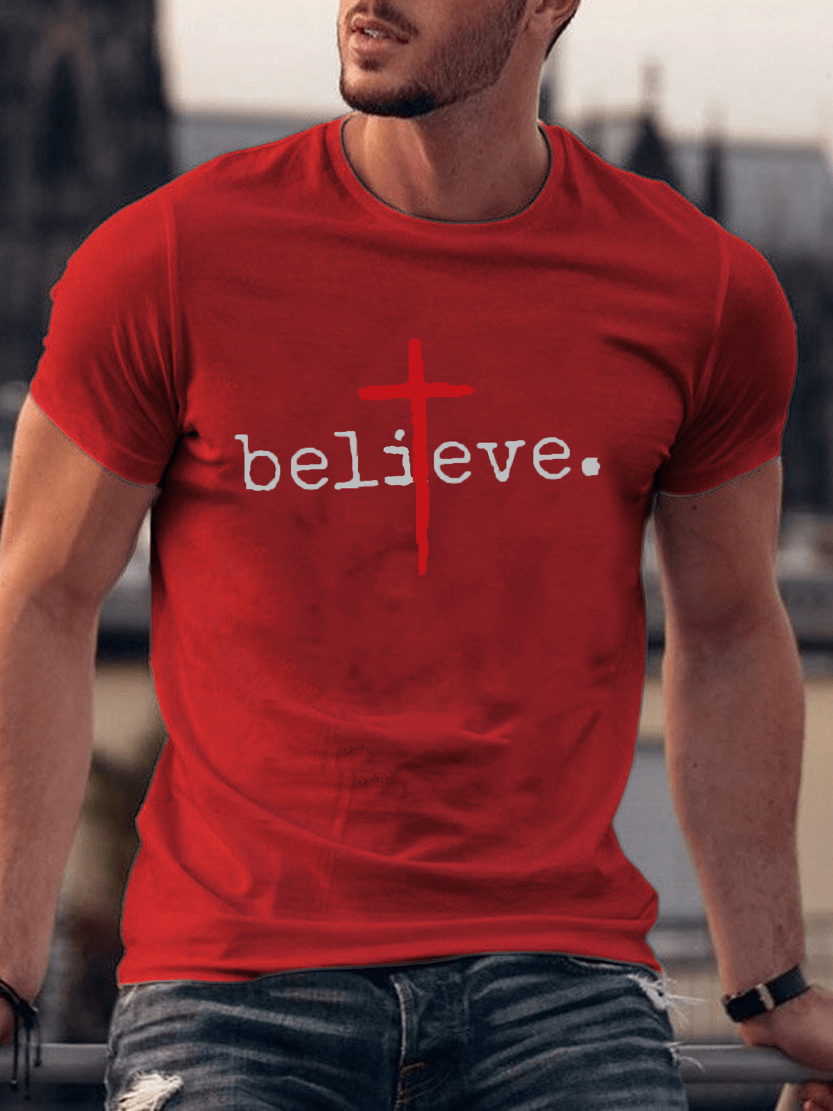 Believe. Cross Tee