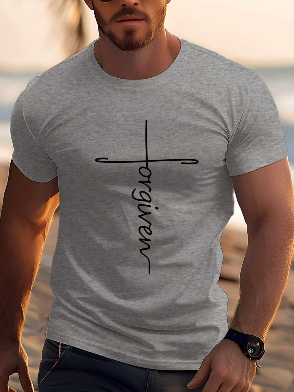 Forgiven Cross Design Tee