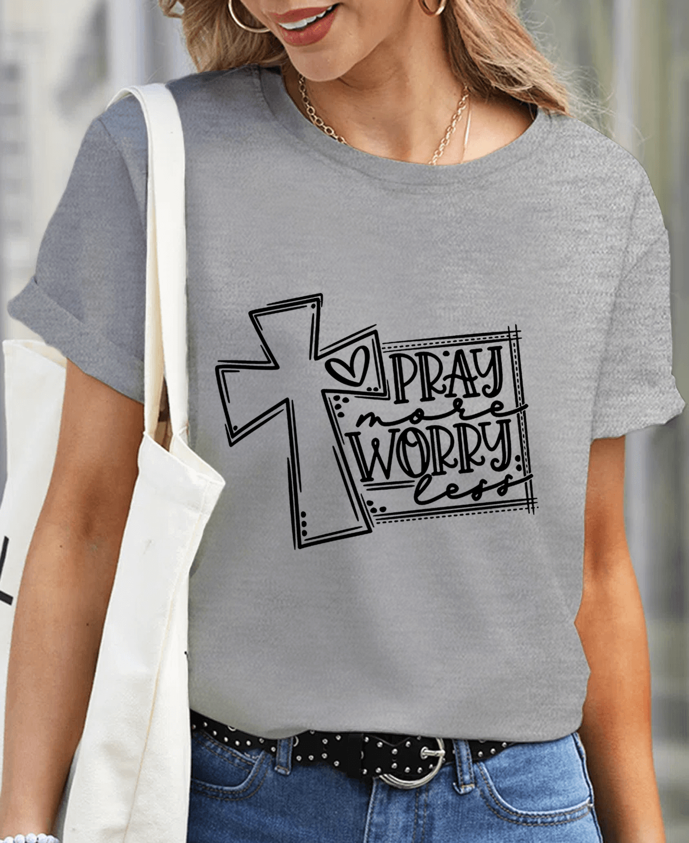 Pray Make Worry Less Women Tee