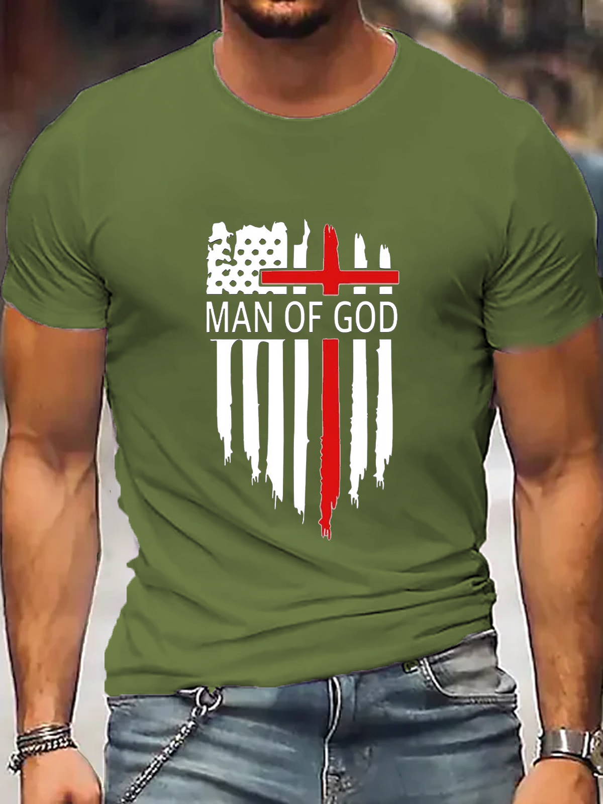Man Of God Chrsitian Tee
