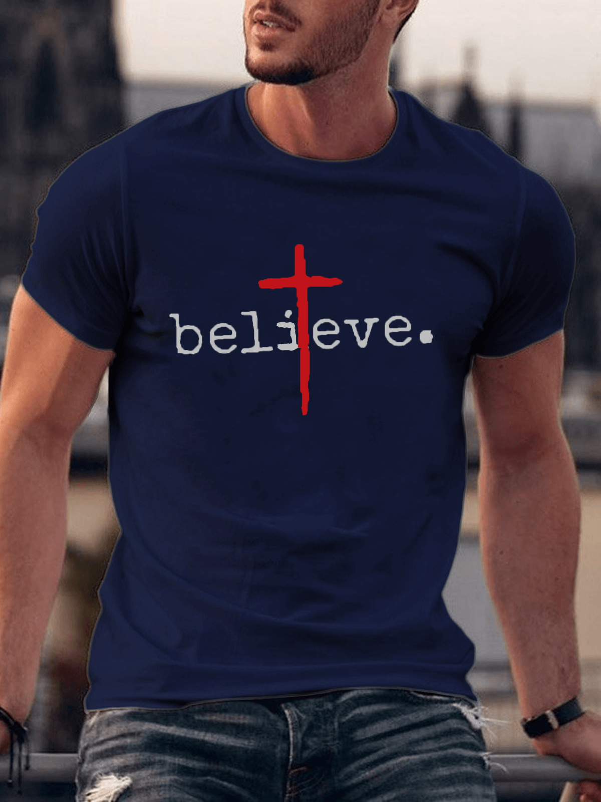 Believe. Cross Tee