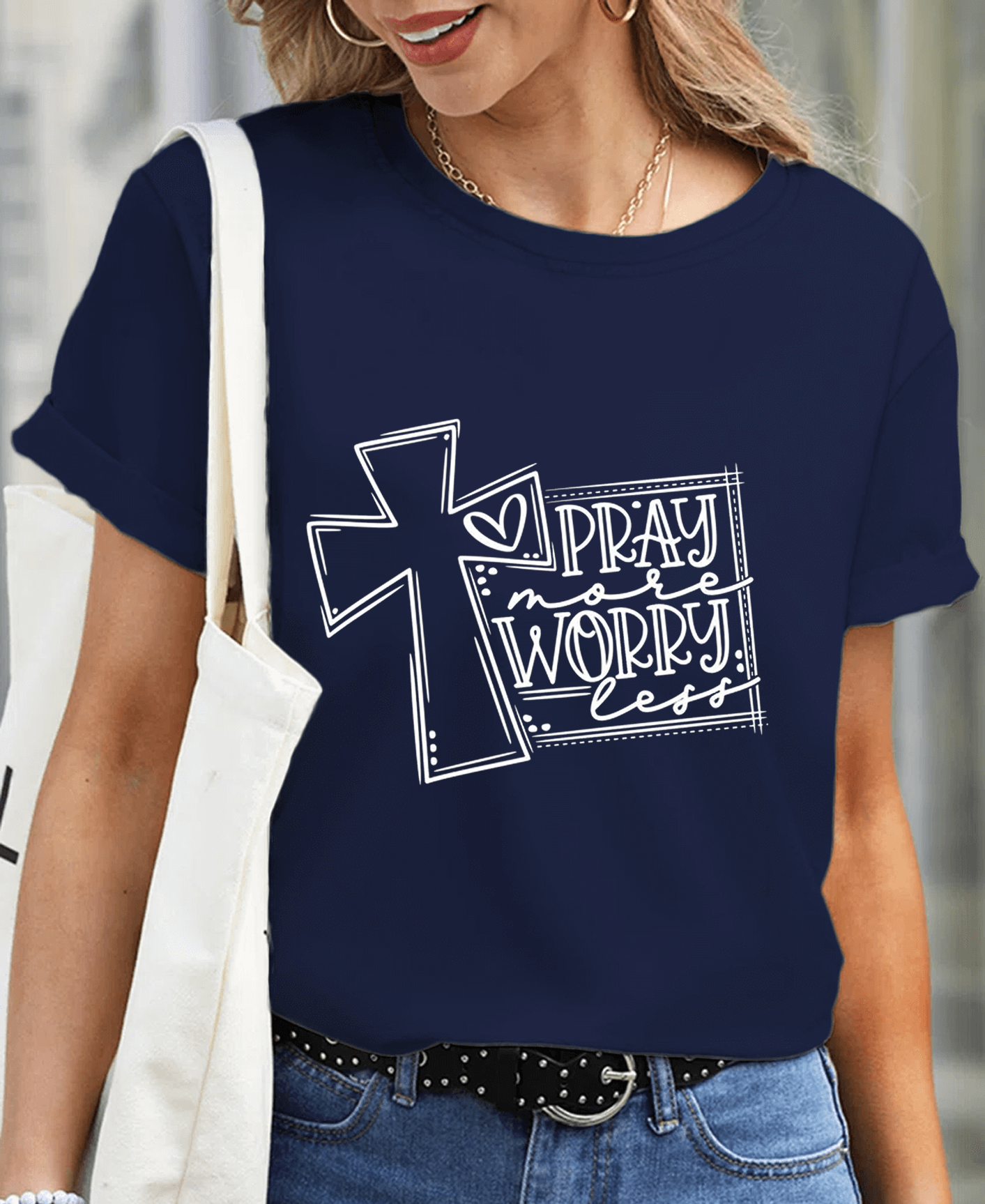 Pray Make Worry Less Women Tee