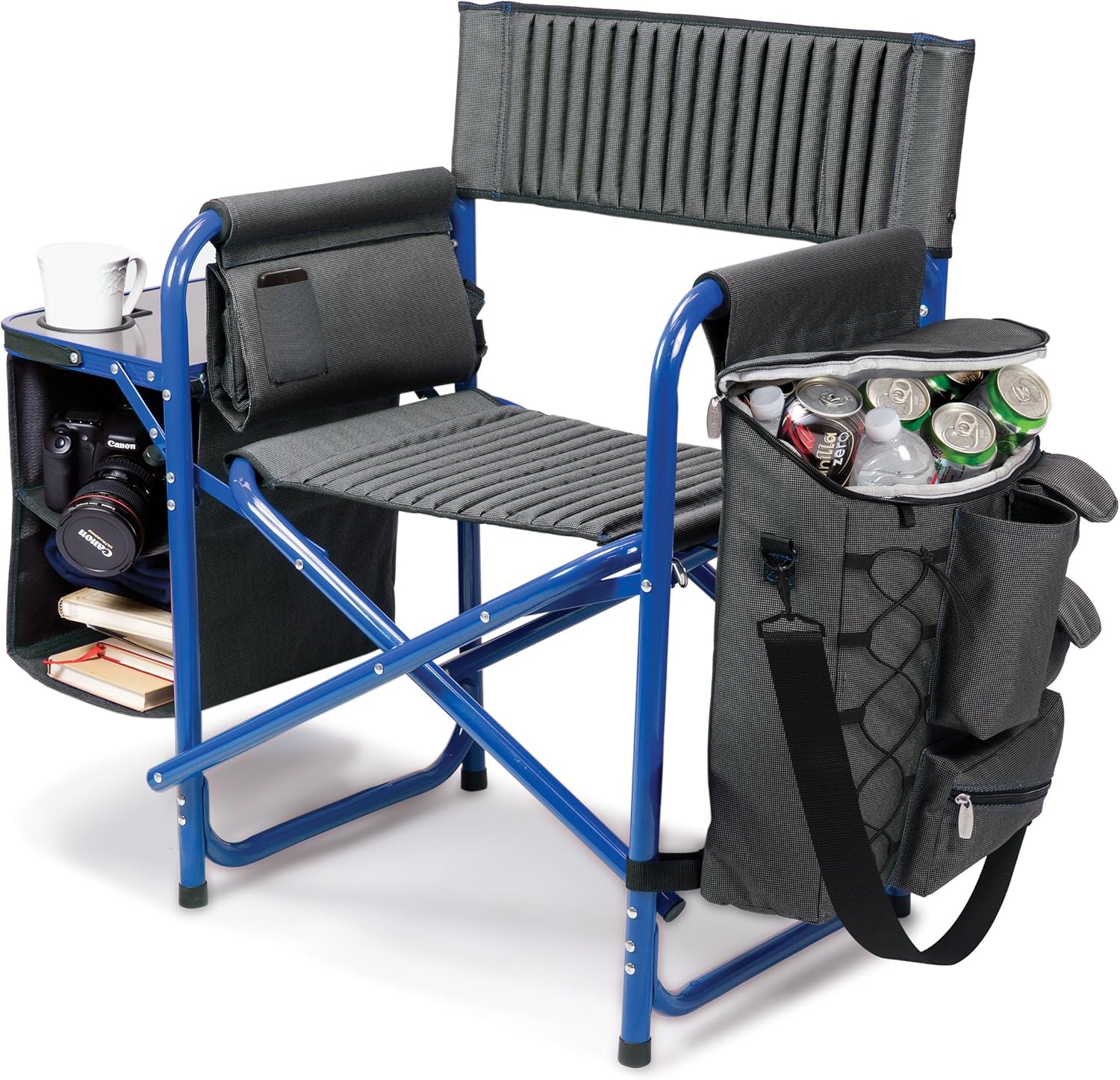 🔥Big Sale🔥Camping chair with side table and soft cooler