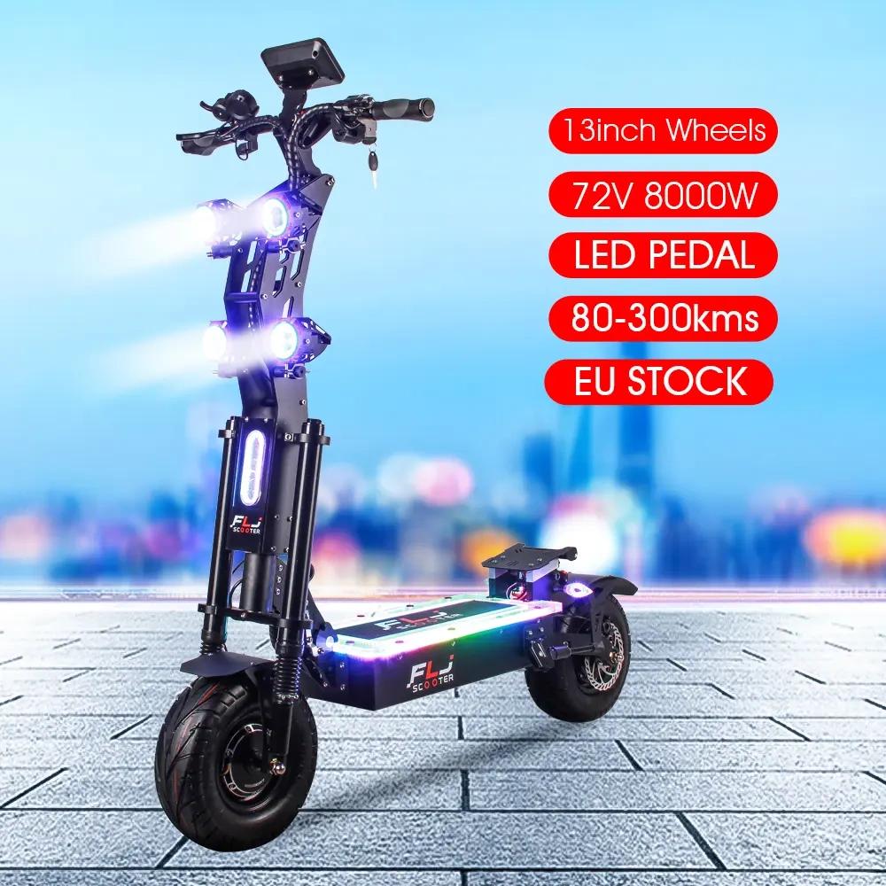 (🔥Limited Time Sale🔥) Upgraded SK2 72V 8000W 13inch fat wheel best electric Scooter E scooters