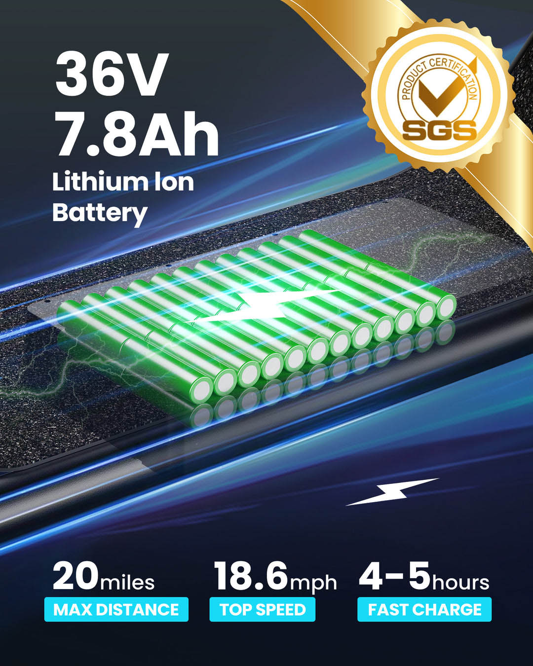 🔥Last day for clearance🔥Electric Scooter with Removeable Front And Back Basket