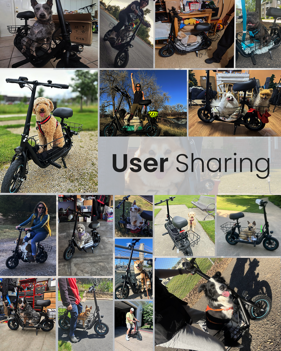 🔥Last day for clearance🔥Electric Scooter with Removeable Front And Back Basket