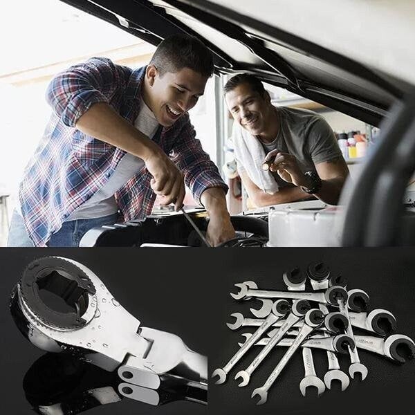 🔥Last Day 70% OFF🔥Open Tubing Ratchet Wrench